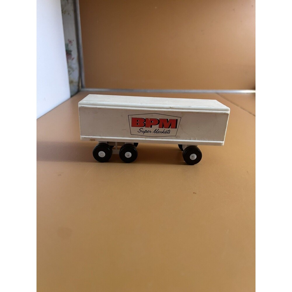 Vintage plastic miniature Toy Truck BPM Super Market Container